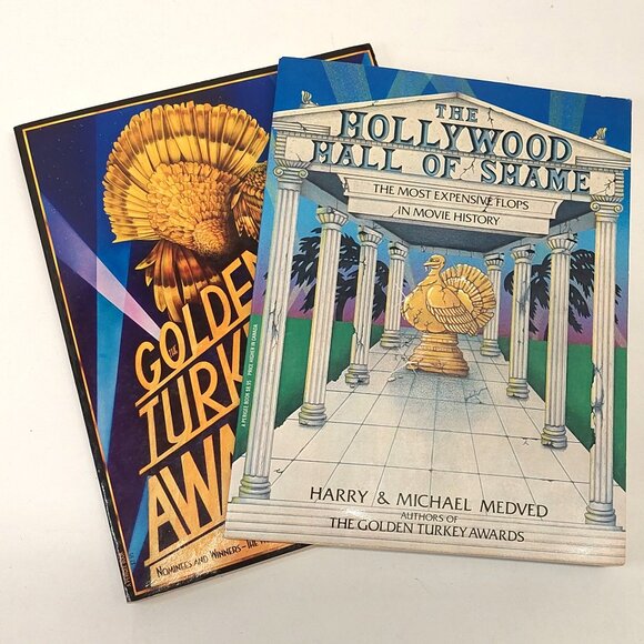 The Golden Turkey Awards and The Hollywood Hall of Shame Book Lot - Medved - Picture 1 of 3